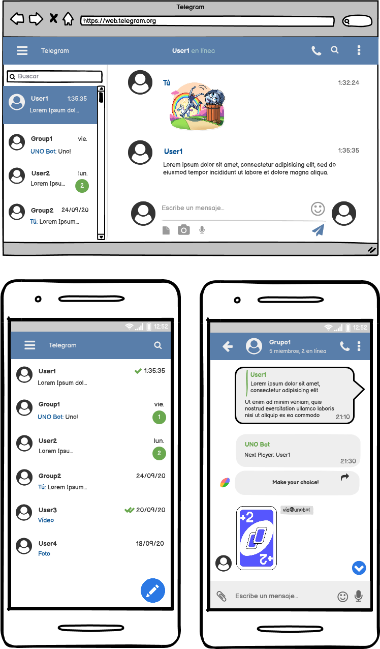 Prototipo Telegram